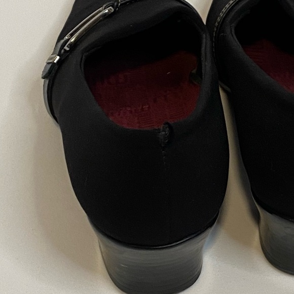 Munro black Cindi Block Heel Pump Black Stretch Fabric 7 M - Picture 8 of 9